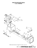 FREEZER INTERIOR Diagram and Parts List for TS22AWXWW00  Whirlpool Refrigerator
