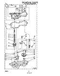 GEARCASE Diagram and Parts List for LA9800XMW0  Whirlpool Washer