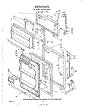 DOOR , LIT/OPTIONAL Diagram and Parts List for ET19JKXLWR0  Whirlpool Refrigerator