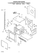 UPPER OVEN PARTS Diagram and Parts List for RBD305PDS14  Whirlpool Wall Oven