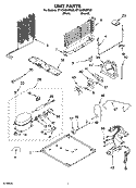 UNIT PARTS Diagram and Parts List for ET1GHMXPT00  Whirlpool Refrigerator
