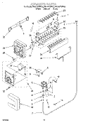ICEMAKER, LIT/OPTIONAL Diagram and Parts List for ED20DFXEB00  Whirlpool Refrigerator