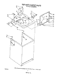 TOP AND CABINET , LITERATURE AND OPTIONAL Diagram and Parts List for LA8100XWW0  Whirlpool Washer