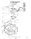 MACHINE BASE Diagram and Parts List for LA5600XPW6  Whirlpool Washer