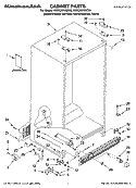 CABINET PARTS Diagram and Parts List for KSRC25FVMT00  KitchenAid Refrigerator