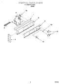CONTROL PANEL Diagram and Parts List for RDE32302  Whirlpool Range