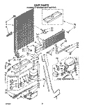 UNIT Diagram and Parts List for ET18JKYSW01  Whirlpool Refrigerator