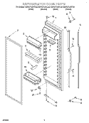 REFRIGERATOR DOOR Diagram and Parts List for KSRS27QGAL04  KitchenAid Refrigerator