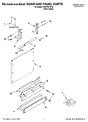 DOOR AND PANEL PARTS Diagram and Parts List for KUDP02FSPA4  KitchenAid Dishwasher