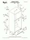 CABINET PARTS Diagram and Parts List for ET1PHKXPT10  Whirlpool Refrigerator
