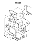 OVEN Diagram and Parts List for KEBS177XBL1  KitchenAid Wall Oven