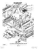 AIRFLOW AND CONTROL Diagram and Parts List for AC2904XW0  Whirlpool Air Conditioner