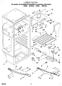 LINER, LIT/OPTIONAL Diagram and Parts List for RT14HDYDW00  Roper Refrigerator