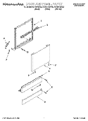 DOOR AND PANEL Diagram and Parts List for KUDI24SEAL2  KitchenAid Dishwasher