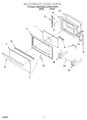 MICROWAVE DOOR, OPTIONAL Diagram and Parts List for KEMS308GBL2  KitchenAid Microwave Oven Combo