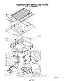 COMPARTMENT SEPARATOR Diagram and Parts List for ET16XK1MWR4  Whirlpool Refrigerator