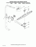 UPPER WASH AND RINSE PARTS Diagram and Parts List for DU1055XTVB7  Whirlpool Dishwasher