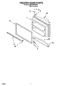 FREEZER DOOR PARTS, OPTIONAL PARTS Diagram and Parts List for 6ER9GTKXKS02  Whirlpool Refrigerator