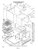 LOWER OVEN Diagram and Parts List for RM778PXT2  Whirlpool Microwave Oven Combo