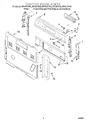 CONTROL PANEL Diagram and Parts List for RF378PXGQ0  Whirlpool Range