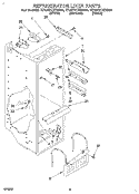 REFRIGERATOR LINER Diagram and Parts List for ED22DCXBB00  Whirlpool Refrigerator