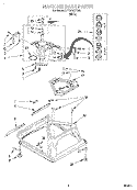 MACHINE BASE Diagram and Parts List for BYCW4271W0  Whirlpool Washer