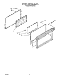 OVEN DOOR Diagram and Parts List for FGP320VL1  Whirlpool Range