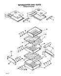 REFRIGERATOR SHELF Diagram and Parts List for KSSS42MWX01  KitchenAid Refrigerator
