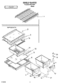 SHELF PARTS, OPTIONAL PARTS Diagram and Parts List for IPT144301  Inglis Refrigerator