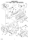 LINER PARTS Diagram and Parts List for KBLS36FKB02  KitchenAid Refrigerator