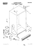 CABINET Diagram and Parts List for RS20CKXAL01  Roper Refrigerator