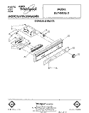 CONSOLE Diagram and Parts List for DU7400XS3  Whirlpool Dishwasher