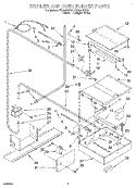 BROILER AND OVEN BURNER Diagram and Parts List for SS385PEEQ2  Whirlpool Range