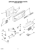 AIRFLOW AND CONTROL PATRS, OPTIONAL PARTS (NOT INCLUDED) Diagram and Parts List for ATE09  Whirlpool Air Conditioner