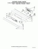 CONTROL PANEL PARTS Diagram and Parts List for KESS907SBB02  KitchenAid Range