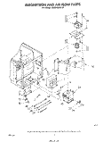 MAGNETRON AND AIR FLOW Diagram and Parts List for MW8400XR0  Whirlpool Microwave