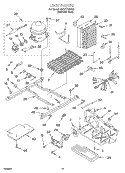 UNIT Diagram and Parts List for 3XART735G00  Whirlpool Refrigerator