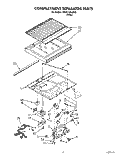 COMPARTMENT SEPARATOR Diagram and Parts List for 3VET21DKAW00  Whirlpool Refrigerator