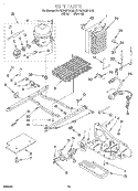 UNIT Diagram and Parts List for KSRS22QDWH02  KitchenAid Refrigerator