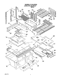 SHELF Diagram and Parts List for 3XARG493WP01  Whirlpool Refrigerator