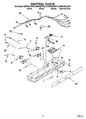 CONTROL PARTS Diagram and Parts List for KSRK25XLSS10  KitchenAid Refrigerator