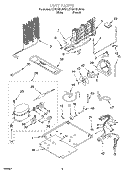 UNIT Diagram and Parts List for KTRS19KJBT01  KitchenAid Refrigerator