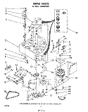 DRIVE Diagram and Parts List for LA6800XKW3  Whirlpool Washer