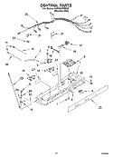 CONTROL Diagram and Parts List for KSRG25FKSS03  KitchenAid Refrigerator