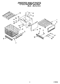 FREEZER SHELF Diagram and Parts List for KSSC42FKB01  KitchenAid Refrigerator