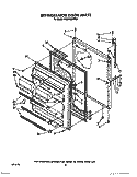 REFRIGERATOR DOOR Diagram and Parts List for ET22PKXXN00  Whirlpool Refrigerator