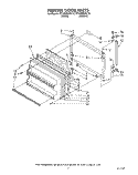 FREEZER DOOR Diagram and Parts List for RT18BMXVW10  Roper Refrigerator