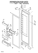 REFRIGERATOR DOOR PARTS Diagram and Parts List for KSSS42QMB00  KitchenAid Refrigerator