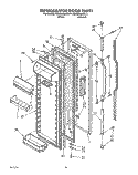 REFRIGERATOR DOOR Diagram and Parts List for KSRS25QXAL11  KitchenAid Refrigerator