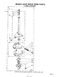 BRAKE AND DRIVE TUBE Diagram and Parts List for LA3300XPW0  Whirlpool Washer